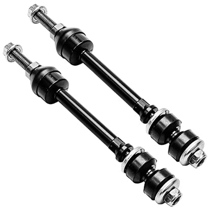 Detroit Axle Replacement for 2005-2009 Dodge Dakota Mitsubishi Raider 2WD/RWD Front Quick Install Struts w/Coil Spring Assembly + Sway Bar Links - 4pc - size: 4QS2200321/Sway Kit