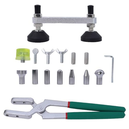 Paintless Dent Repair Kit Fender Edge Plier Heavy Duty Car Door Panel Dent Puller Fix Tool Metal Crimp Vise Auto Fender Panel Leaf Edge Pliers Repair Tools - color: Green- Pliers