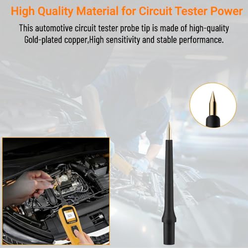 2 Pack Probe Tips 4Mm Banana Jack 3 Probe Accessories for Circuit Probe Kit | Compatible with Autel & other automotive circuit testers, for vehicle electrical system diagnosis