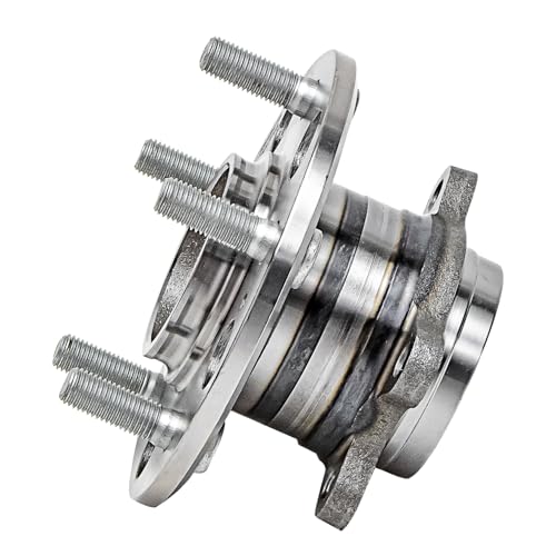 Detroit Axle - 512410 Both Driver and Passenger Side Rear Wheel Bearing and Hub Assembly Replacement for 2008 2009 2010 Hyundai Elantra [Non-ABS Models] - style: 512410 x2/Pair