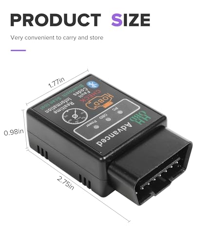 Car Diagnostic Tool,Car Accessories OBD2 Scanner Bluetooth,OBD II Wireless Diagnostic Code Reader Bluetooth Scan Tool,Automotive Code Readers and Scan Tools,Suitable for Most Cars,Trucks