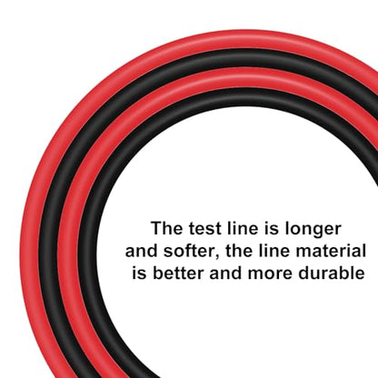 4mm Banana Plug Test Leads Dual-Ended Multimeter Electrical 4mm Banana Stackable Plug Silicone Flexible Copper Cable 1 Meter for Multimeter Electrical Testing - color: 1set dual banana