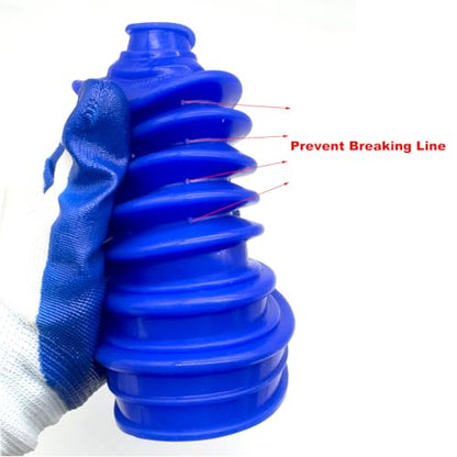 Small Shaft Universal CV Boot Kit,Upgrade Thick Silicone Blue - color: Blue