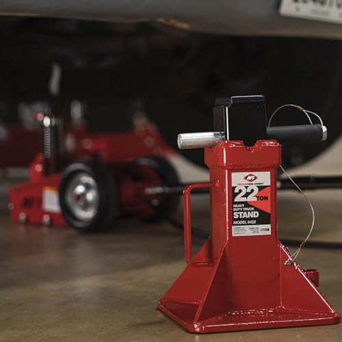 AFF 22 Ton Safety Stand Set - Heavy Duty Jack Stands for Trucks & Equipment - Pin-Style, Heavy Gauge Steel, ASME PASE-2019 - Pack of 2 - (Available in 2 Duty Levels)