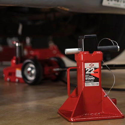 AFF 22 Ton Safety Stand Set - Heavy Duty Jack Stands for Trucks & Equipment - Pin-Style, Heavy Gauge Steel, ASME PASE-2019 - Pack of 2 - (Available in 2 Duty Levels)