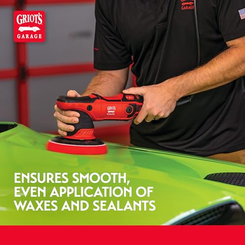 Griot's Garage 6.5” Red Foam Waxing Pads for Car Detailing, Polishing and Buffing Pads for Use with Waxes and Sealants, 10624, Set of 2 - style: 6.5" Pads (Set of 2)