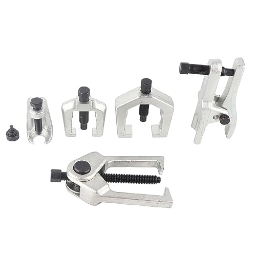 5Pcs Front End Suspension Service Kit, Ball Joint Tie Rod Separator Puller Set, Professional Car Repairing Tool with Heavy - Duty Blow Box, for Link Arms, Tie Rods and Ball