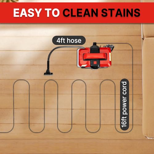Shop-Vac Portable Carpet & Upholstery Spot Cleaner Machine, 5430094 | Powerful Spot Cleaner with 2 Cleaner Solutions, Lightweight, for Pet Stains, Sofa, Rug, Mattress, Curtain and Car Seats