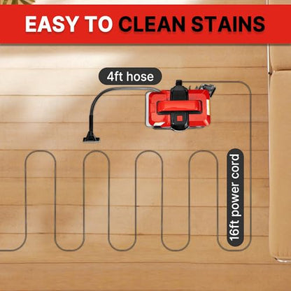 Shop-Vac Portable Carpet & Upholstery Spot Cleaner Machine, 5430094 | Powerful Spot Cleaner with 2 Cleaner Solutions, Lightweight, for Pet Stains, Sofa, Rug, Mattress, Curtain and Car Seats