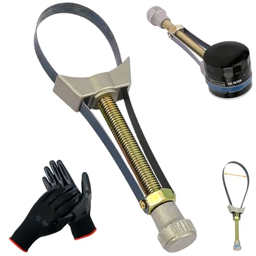 Adjustable Oil Filter Wrench – Heavy-Duty Universal Strap Tool, New Auto Car Diameter Adjustable Oil Filter Removal Strap Wrench Tool, 60-120mm Diameter Adjustable (60-120MM) - color: 60-120mm