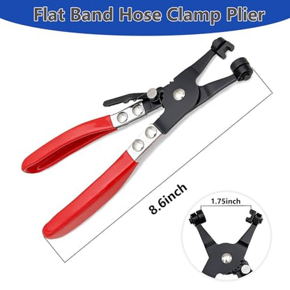 4-Pack Long Hose Clamp Pliers Tool Set -Tool for Removing Hose Clamp of Automobile Coolant, Heater, Water Hose Cord Radiator