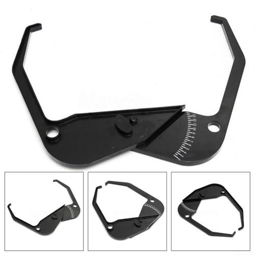 Rim Width Caliper Tire Balancer Measuring Tool for Wheel Rim Width Measurement, Plastic Construction with Bright White Numbers for Easy Reading, Portable Design for Auto