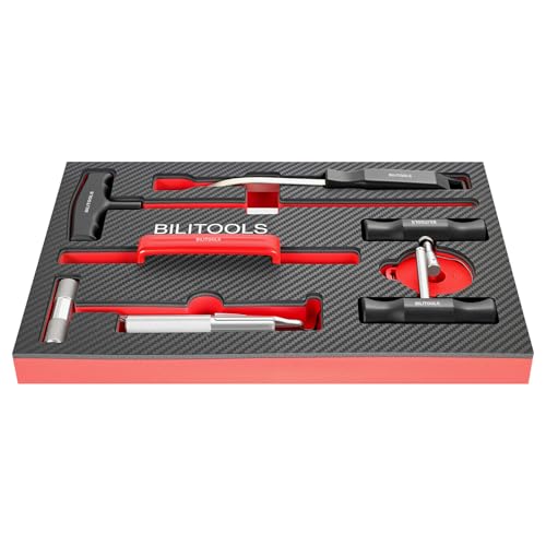 BILITOOLS 7PCS Windshield Removal Tool Kit | For Classic Vintage Car Windscreen,7-Piece Complete Tool Set,Safe & Quick Disassemble,Portable EVA Storage