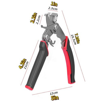 New Heavy Duty Spring Loaded Car Clip Pliers with Anti-Slip Grip,Multi-Functional Automotive Clip/Trim Removal Tool for Plastic Rivets,Stubborn Clips,Dashboard,Door Panel & Bike Tire Fasteners (1pc)