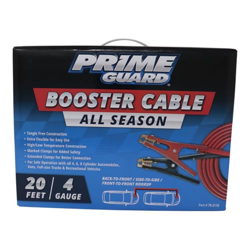 Prime Guard All Season Booster Cable | 20 Feet | 4 Gauge | SKU: 75-2110