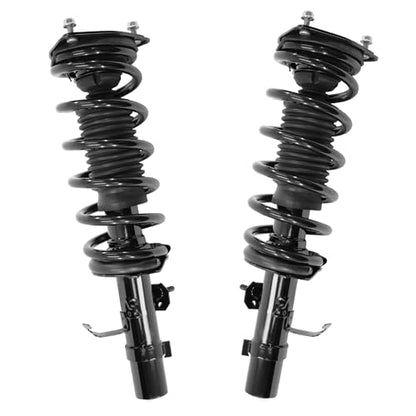 Detroit Axle - AWD 2pc Front Struts for 2004 2005 2006 Infiniti G35 Complete Quick Struts w/Coil Spring Assembly Replacement Suspension Shock - size: 11435_11436/Pair