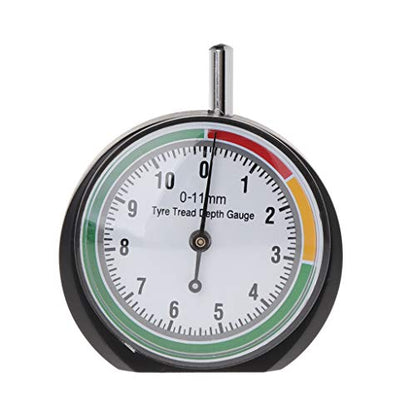 Jackyee Car Tyre Tread Depth Gauge Trucks Van Tire Pointer Monitor Measure Device Tool Stainless Steel&Plastic