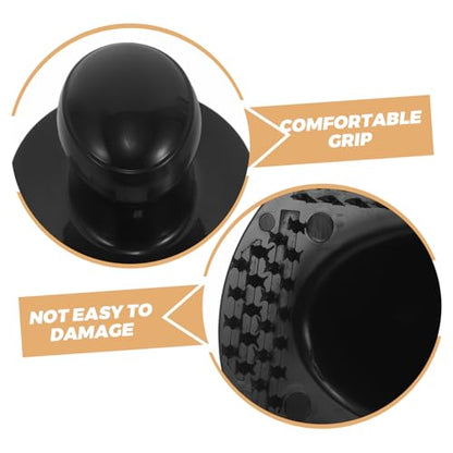 4pcs Car Detail Polishing Handle Set Round Plastic Grip for Buffing Pad and Foam Pad, Easy Attachment and Removal, Versatile Compatibility for Waxing and Fine Detailing,