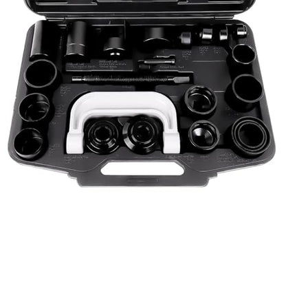 648617 Ball and U Joint Service Set of 23pcs, Receiving Tube, Adapters, Sockets Tool Kit, Remove and Install Ball Joints U Joints, without Removing Control Arm