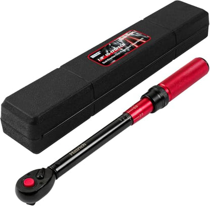 Hairich torque wrench 1/2, 10-170ft.lb/13.6-230Nm, ±3% HIGH PRECISION | 1/2 Inch Drive Click Torque Wrench, Dual-direction Torque Wrenches 72-tooth with Dual Range Scales, High Precision For Car - size: 10-170 FT.LB