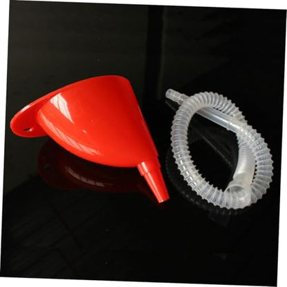 Gatuida 3-Piece Automotive Funnel Set Plastic Gas Oil Funnel for Car Rv Motorcycle Large Flexible Long Tube No Spill Design for Easy Pouring