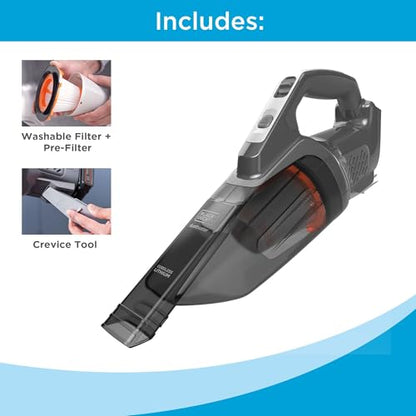 BLACK+DECKER 20V MAX POWERCONNECT Handheld Vacuum, Cordless, Battery Not Included, Bare Tool Only (BCHV001B) - style: Handheld Vacuum (Tool Only)