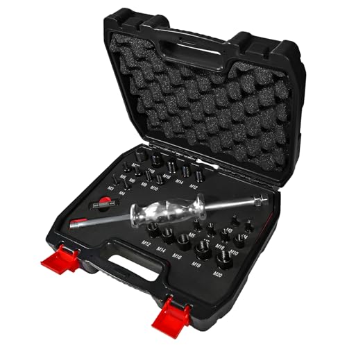 24-Piece Slide Hammer Set, Dowel Pin Puller - Remove Bushings, Bearings, Dowel Pins, Seals, and Frozen Parts with Attachments
