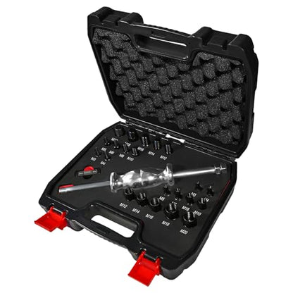 24-Piece Slide Hammer Set, Dowel Pin Puller - Remove Bushings, Bearings, Dowel Pins, Seals, and Frozen Parts with Attachments