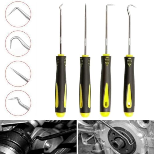 Car Trim Removal Pick Tool and Hook Set 90 Degree Right Angle O Ring Puller Auto Repair Kit (2#) - color: 2#