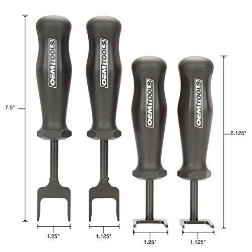 OEMTOOLS 25031 Fuel Line Disconnect Tool Set, 4 Pack, Works on Navistar Series 11 and 13 Engines, Simplifies Fuel Line Removal, Black