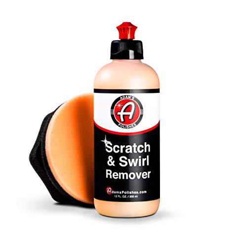 Adam's Polishes Car Scratch & Swirl Remover Hand Correction System | Remove & Restore Paint Transfer, Minor Imperfections, & Oxidation | Paired with Orange Compound Correction Pad Applicator (12oz) - size: 12 fl. oz