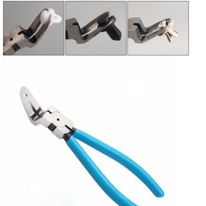 Diagonal Cutting Pliers Wire Flush Cutters Car Push Retainer Rivet Trim Clip Pry Puller Clips Panel Assortments Puller Auto Body Tools (Light Blue)