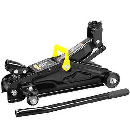 Big RED AT82001BR Hydraulic Trolley Service/Floor Jack Combo with 2 Jack Stands, 2 Ton (4,000 lb), Black - color: Black, size: 2 Ton (4,000 lb) with Jack Stands