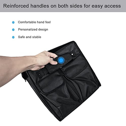Non-slip Car Organizer, Multi-Use Collapsible Car Storage Box, Portable Auto Cargo Storage Bin for Car SUV Truck, Waterproof Outdoor Camping Picnic Storage Container,