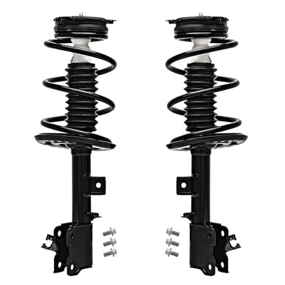 Detroit Axle - Front Struts w/Coil Spring Assembly Replacement for 2009 2010 2011 2012 2013 2014 Nissan Murano - 2pc Set - size: 172606_172607/Pair