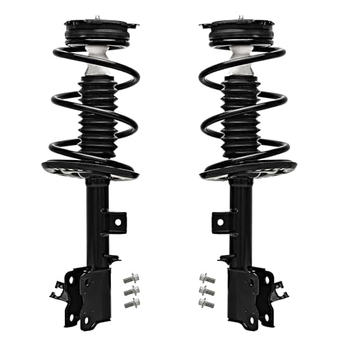 Detroit Axle - Front Struts w/Coil Spring Assembly Replacement for 2009 2010 2011 2012 2013 2014 Nissan Murano - 2pc Set - size: 172606_172607/Pair
