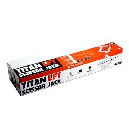 Bastion Distribution 2 New 24" Titan Lift Scissor Jack with Crank Handle | 7500lbs Capacity | Adjustable Height 4"-24" | Heavy-Duty Stabilizer for RVs, Trailers, and Campers | BD-7500MSJ24