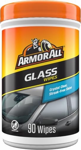 Armor All Car Glass Wipes by Armor All, Auto Glass Cleaner for Film and Grime, 90 Count (Pack of 6) - size: 90ct (6 pack)