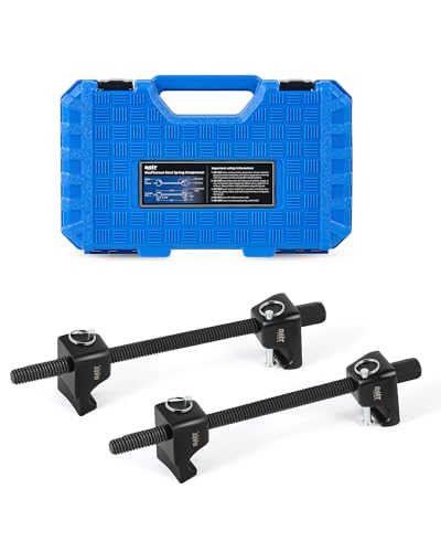 Orion Motor Tech 2pc Macpherson Strut Spring Compressor Tool Set with 10.5" Range, Heavy Duty Coil Spring Compressor Tools with 1/2" Square Drive, 13/16" Hex Strut Compressors for Car Truck, Black - color: Black
