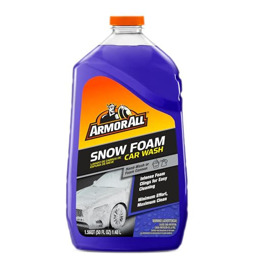 Armor All Car Wash Snow Foam Formula, Cleaning Concentrate Soap for Cars, Truck, and Motorcycles, 50 Fl Oz (Pack of 4)