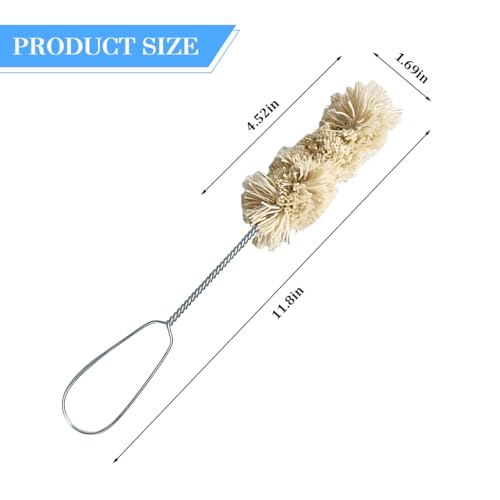 HZEL Car Tire Lubricant Brush Applicator Swab, 4PCS 11.81 Inch Extra Long Handle Vehicle Wheel Lubricant Applicator with 1PC Tread Depth Gauge, Automotive Tire Lube Brush, Universal Fit