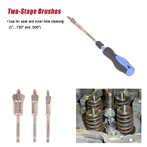 Professional Diesel Injector Seat Brush Master Cleaning Kit, Cylinder Heads Stainless Steel