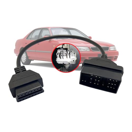 OBD1 to OBD2 Adapter for Toyota 22 Pin to 16 Pin OBD Diagnostic Cable | Compatible with Toyota Old Vehicles 22 Pin OBD Cable Connector,Works with ELM327 OBDii Diagnostic Scanner Tools/Code Reader - style: Fit for toyota-22pin