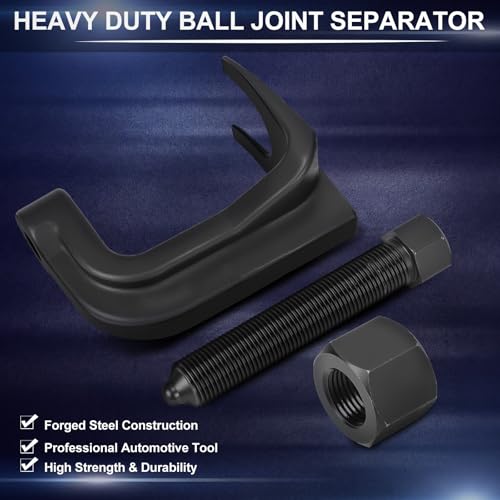 BBTO Ball Joint Puller Lower Ball Joint Separator Tool Adjustable Removal Tools for Balls with 2-3/8" Max Opening,Compatible with 3/4" Socket or Wrench for Cars, Trucks, SUVs