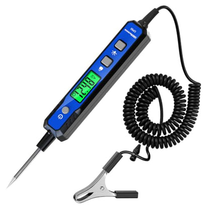 OBDResource Car Voltage Smart Circuit Tester, Power Circuit Probe 0.8-100V DC Voltage Tester Automotive Continuity Test Electrical Tester Car Fuse Tester with Flashlight for Car Battery | 0.8-100V DC Voltage Tester with Buzzer & Flashlight for Car Fuse, P