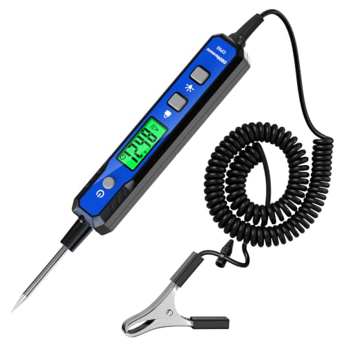 OBDResource Car Voltage Smart Circuit Tester, Power Circuit Probe 0.8-100V DC Voltage Tester Automotive Continuity Test Electrical Tester Car Fuse Tester with Flashlight for Car Battery | 0.8-100V DC Voltage Tester with Buzzer & Flashlight for Car Fuse, P