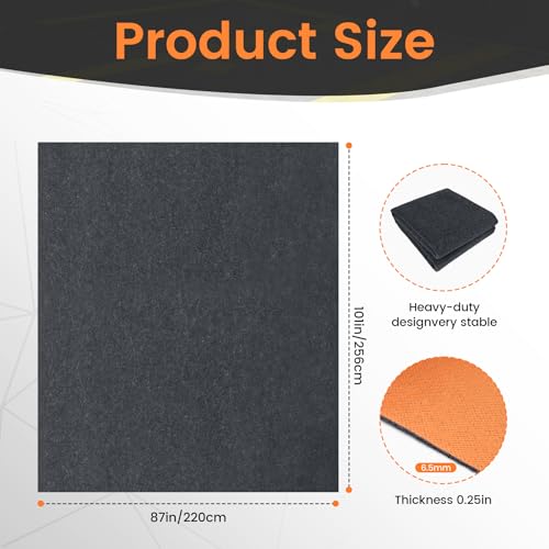 Garage Floor Mat, 7' 2" x 8' 4", Premium Absorbent Oil Pad, Garage Floor Mat for Under Car, Protects Garage Floor from Spills, Drips, Splashes and Stains,Washable, Reusable - size: 7' 2" x 8' 4"