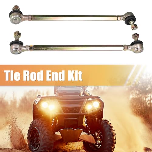 ACROPIX 23cm 9.06" Steering Tie Rod End Tie Rod Link Fit for 50cc 70cc 90cc 110cc 125cc 150cc ATV Quad Four Wheeler with Ball Joint Accessories - Pack of 2 - size: 230mm