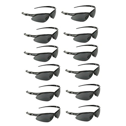 Malta Dynamics APEX Safety Glasses – Anti Scratch and Anti Fog Protection, Construction Safety Glasses for Men and Women, ISEA & ANSI Z87 Compliant (Tinted, 12 Pairs) - color: Tinted - 12 Pair