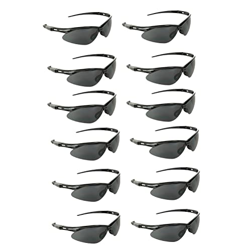 Malta Dynamics APEX Safety Glasses – Anti Scratch and Anti Fog Protection, Construction Safety Glasses for Men and Women, ISEA & ANSI Z87 Compliant (Tinted, 12 Pairs) - color: Tinted - 12 Pair
